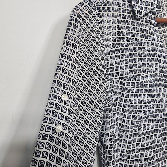 Women's Express Vneck Full Button Blouse Size XS - Picture 5 of 6